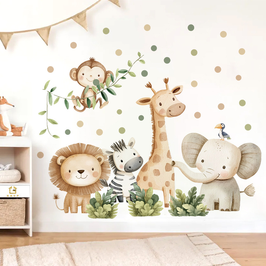 Boho Forest Animals Wall Stick - огляд і ціна Baby Nursery Decor Girl