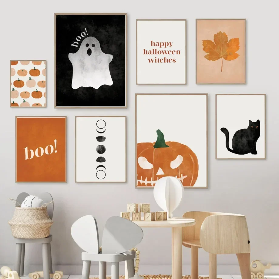Cat Halloween Soul Pumpkin Wal - огляд і ціна Baby Nursery Boy